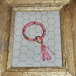 NWT Wristlet Keychain with Matching Tassle